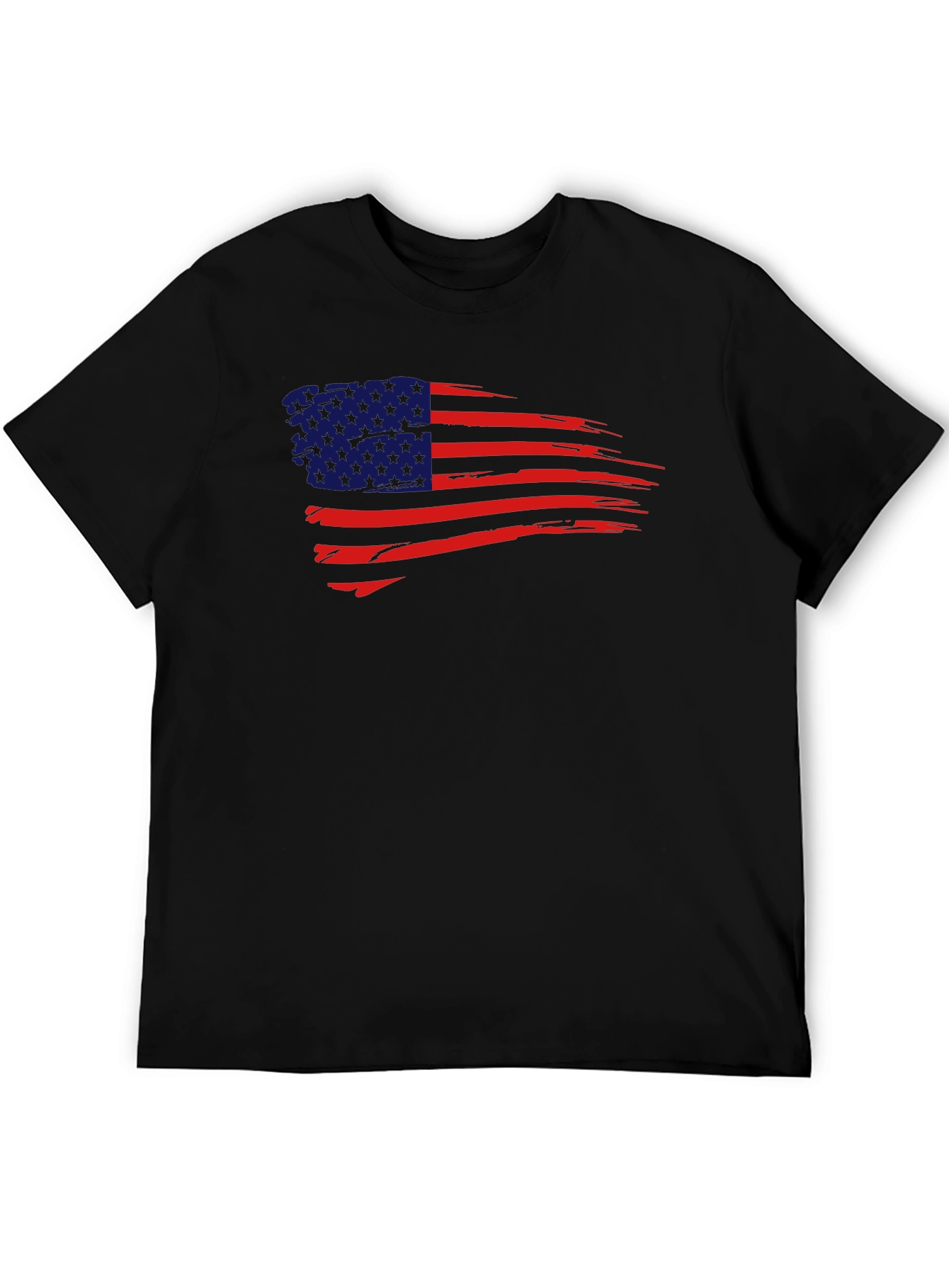 USA Flag Graphic Tee - Patriotic Mens T-Shirt
