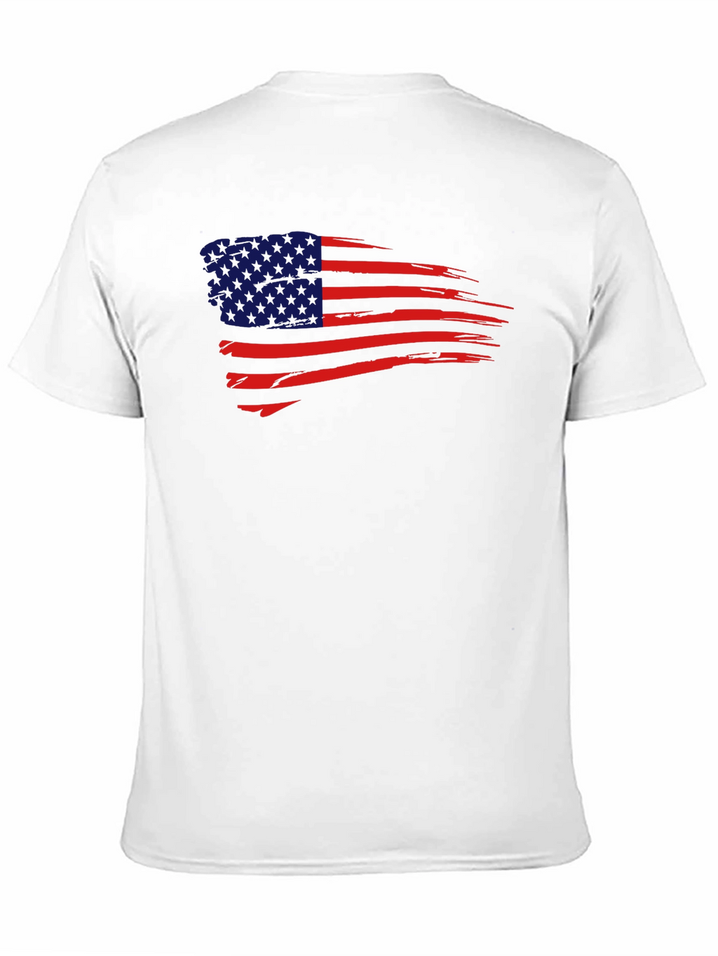 USA Flag Graphic Tee - Patriotic Mens T-Shirt