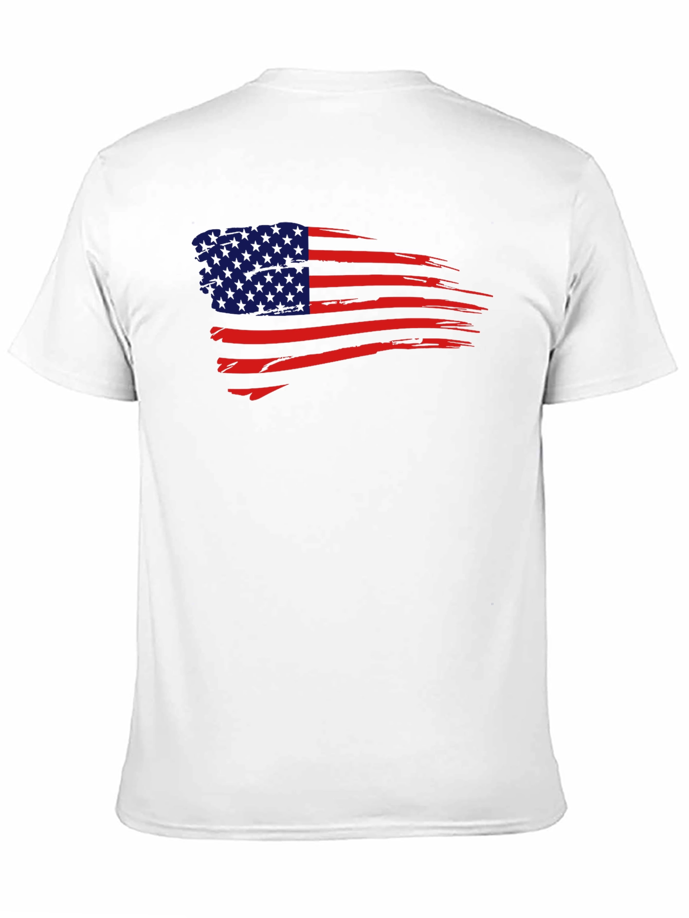 USA Flag Graphic Tee - Patriotic Mens T-Shirt