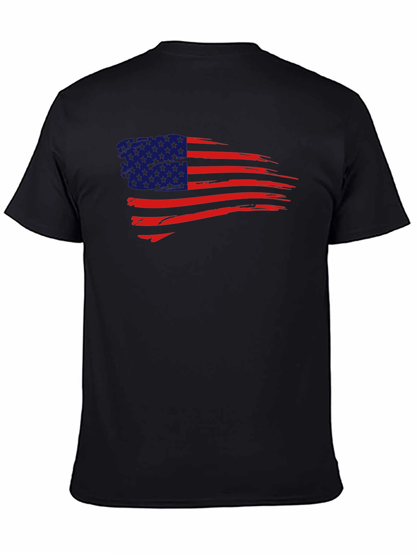 USA Flag Graphic Tee - Patriotic Mens T-Shirt