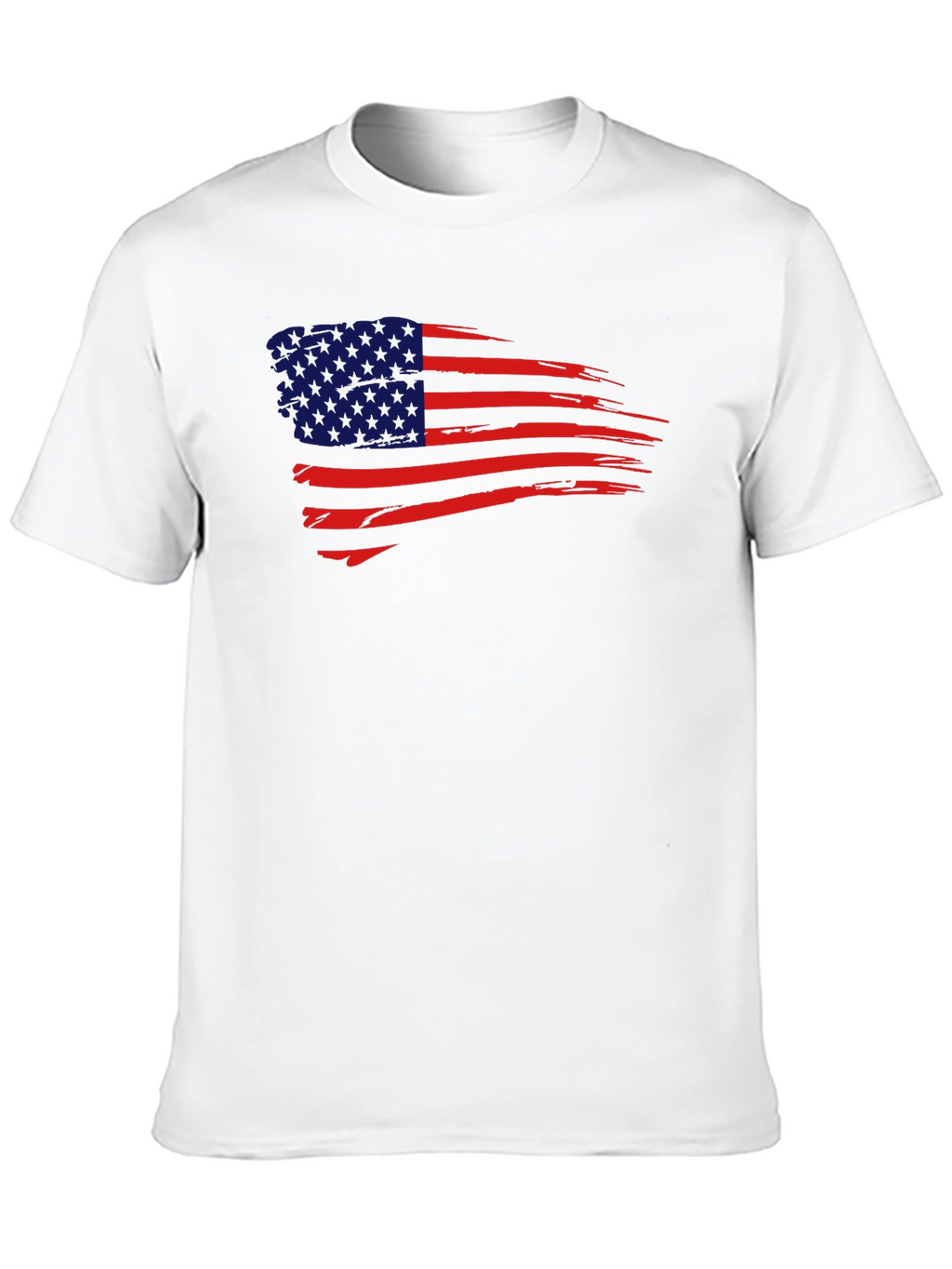 USA Flag Graphic Tee - Patriotic Mens T-Shirt