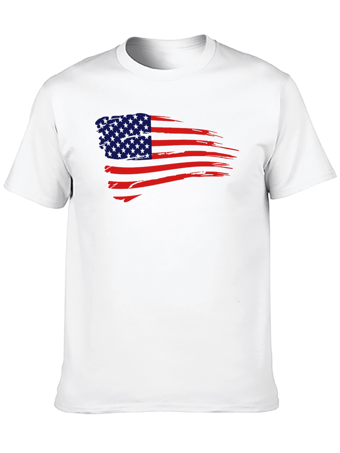 USA Flag Graphic Tee - Patriotic Mens T-Shirt
