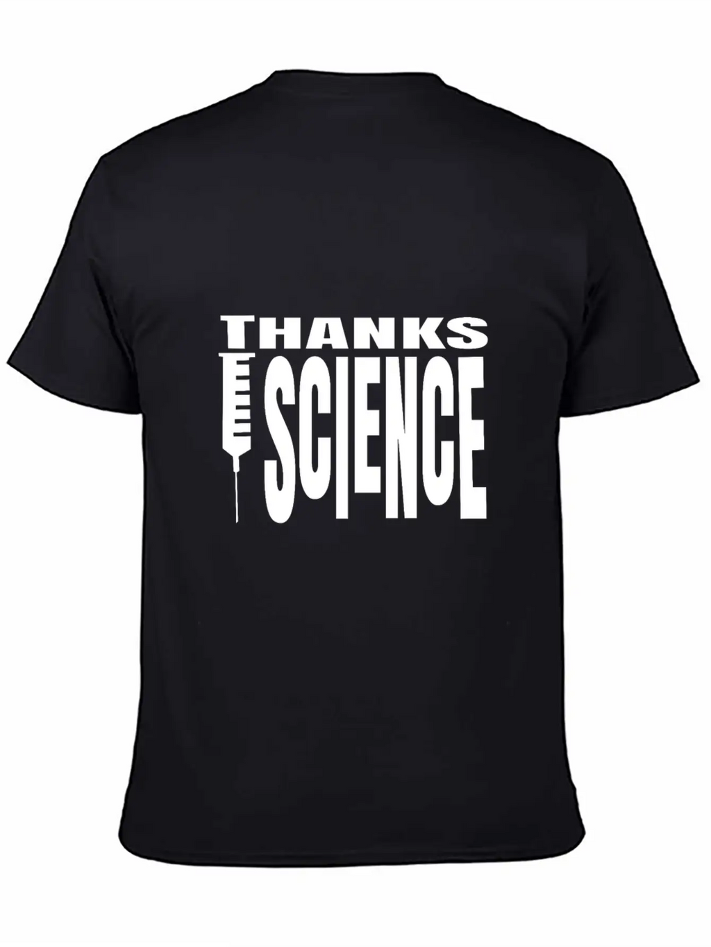 Vaccinate Syringes Science Cure Protection Unisex Casual T-Shirt – Clean Design For Daily Comfort