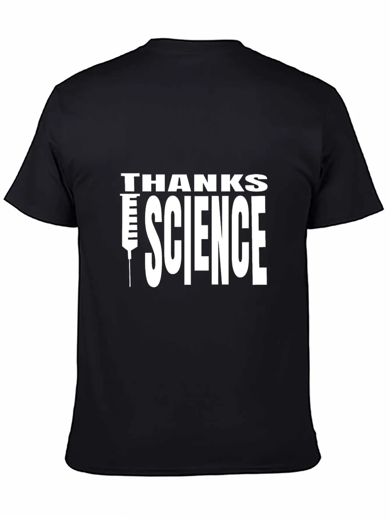 Vaccinate Syringes Science Cure Protection Unisex Casual T-Shirt – Clean Design For Daily Comfort