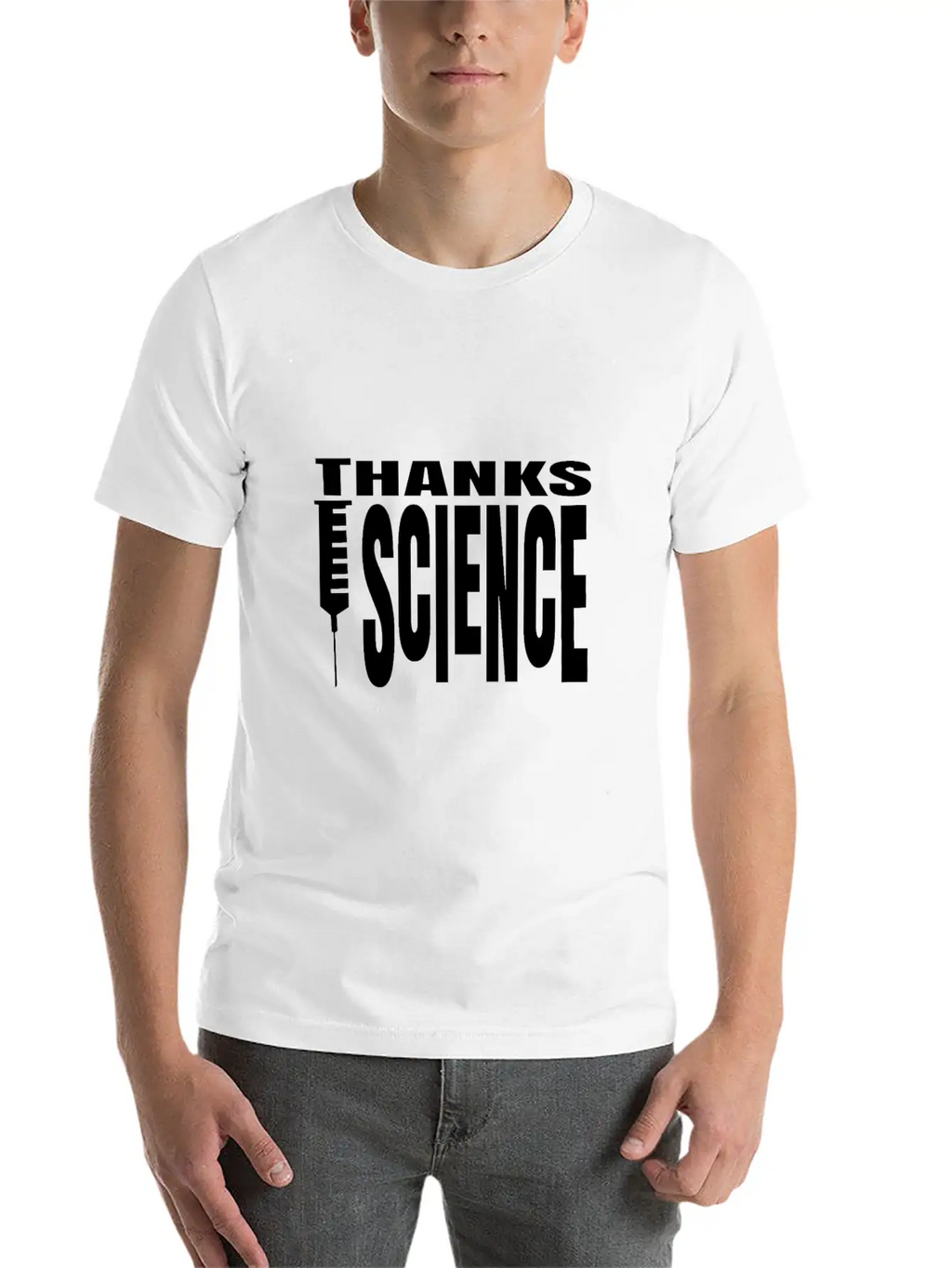 Vaccinate Syringes Science Cure Protection Unisex Casual T-Shirt – Clean Design For Daily Comfort
