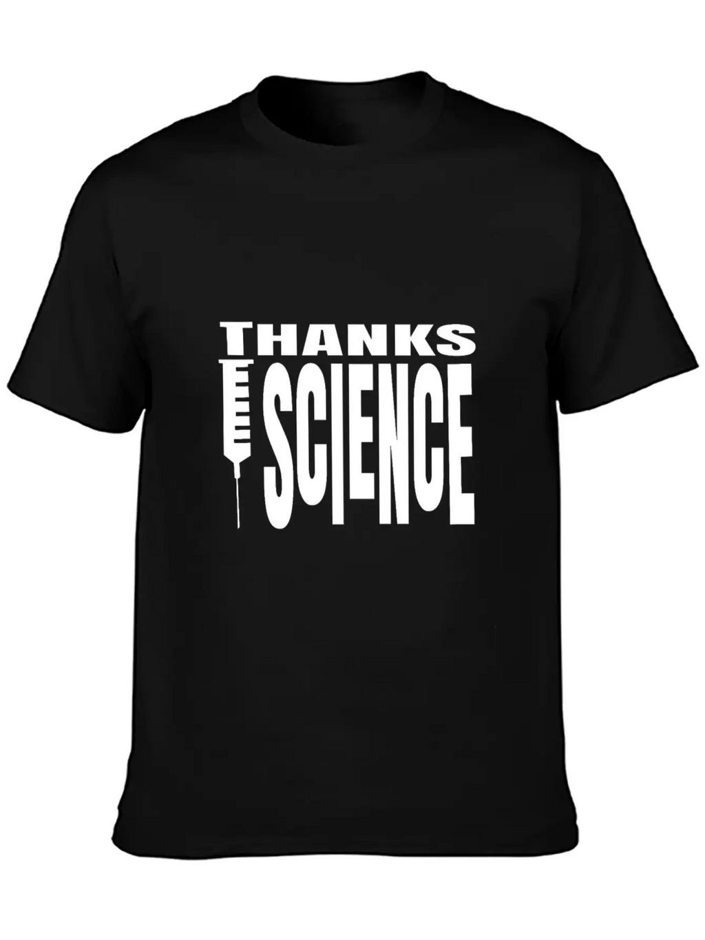 Vaccinate Syringes Science Cure Protection Unisex Casual T-Shirt – Clean Design For Daily Comfort