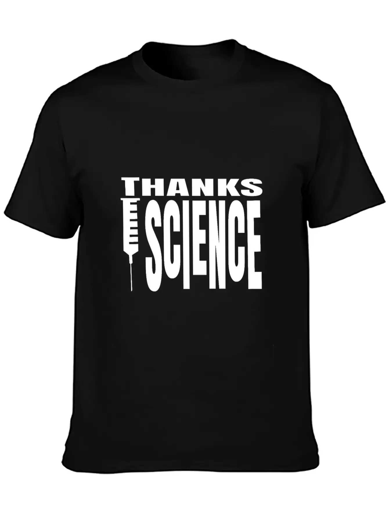 Vaccinate Syringes Science Cure Protection Unisex Casual T-Shirt – Clean Design For Daily Comfort