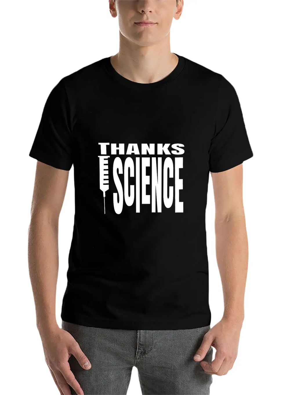 Vaccinate Syringes Science Cure Protection Unisex Casual T-Shirt – Clean Design For Daily Comfort