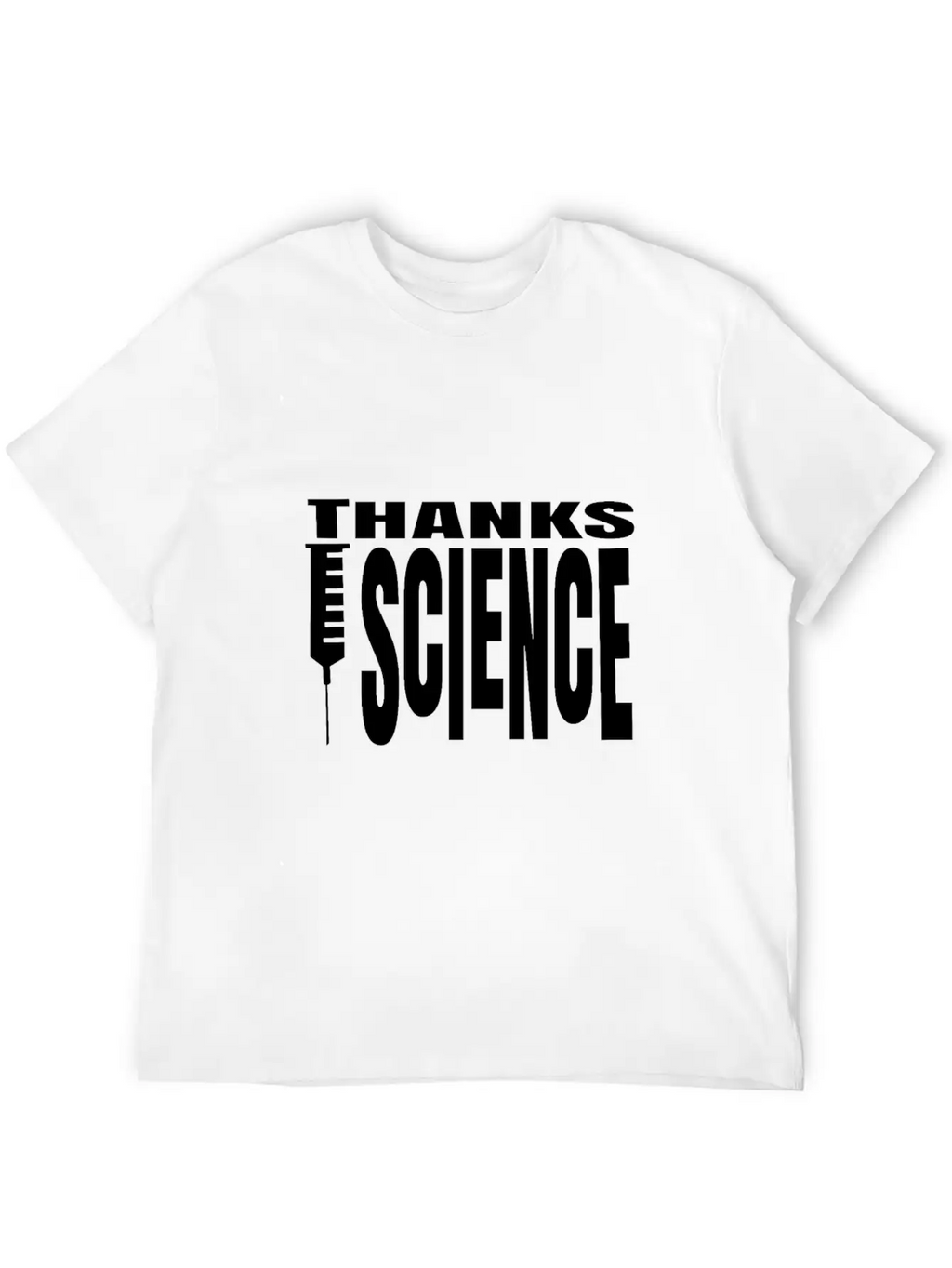 Vaccinate Syringes Science Cure Protection Unisex Casual T-Shirt – Clean Design For Daily Comfort