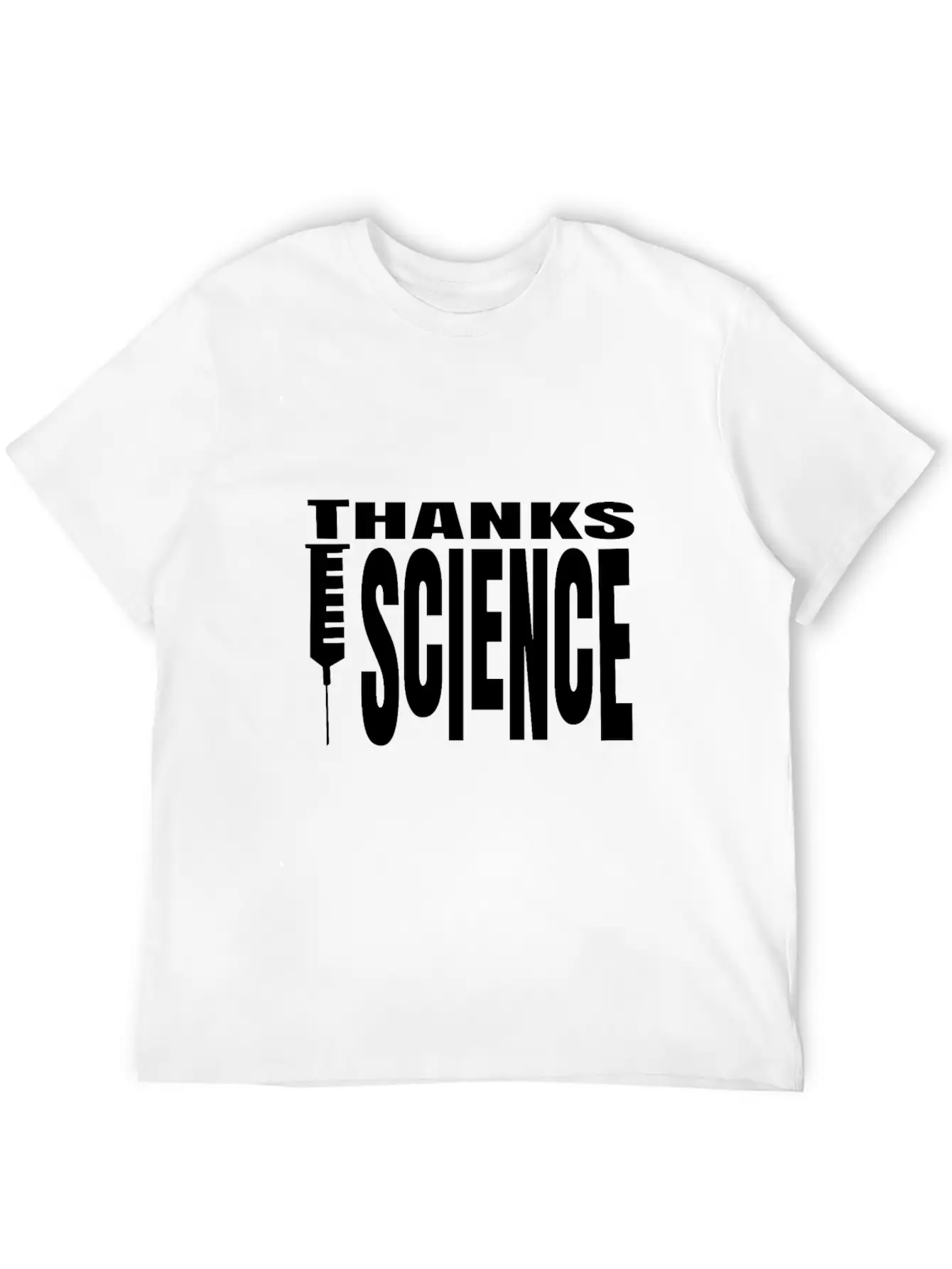 Vaccinate Syringes Science Cure Protection Unisex Casual T-Shirt – Clean Design For Daily Comfort