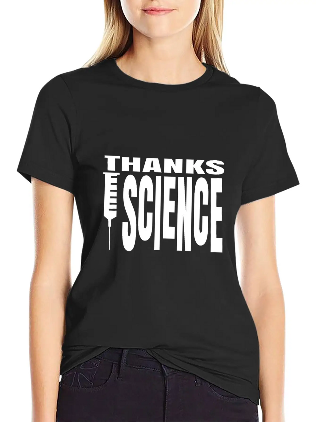 Vaccinate Syringes Science Cure Protection Unisex Casual T-Shirt – Clean Design For Daily Comfort