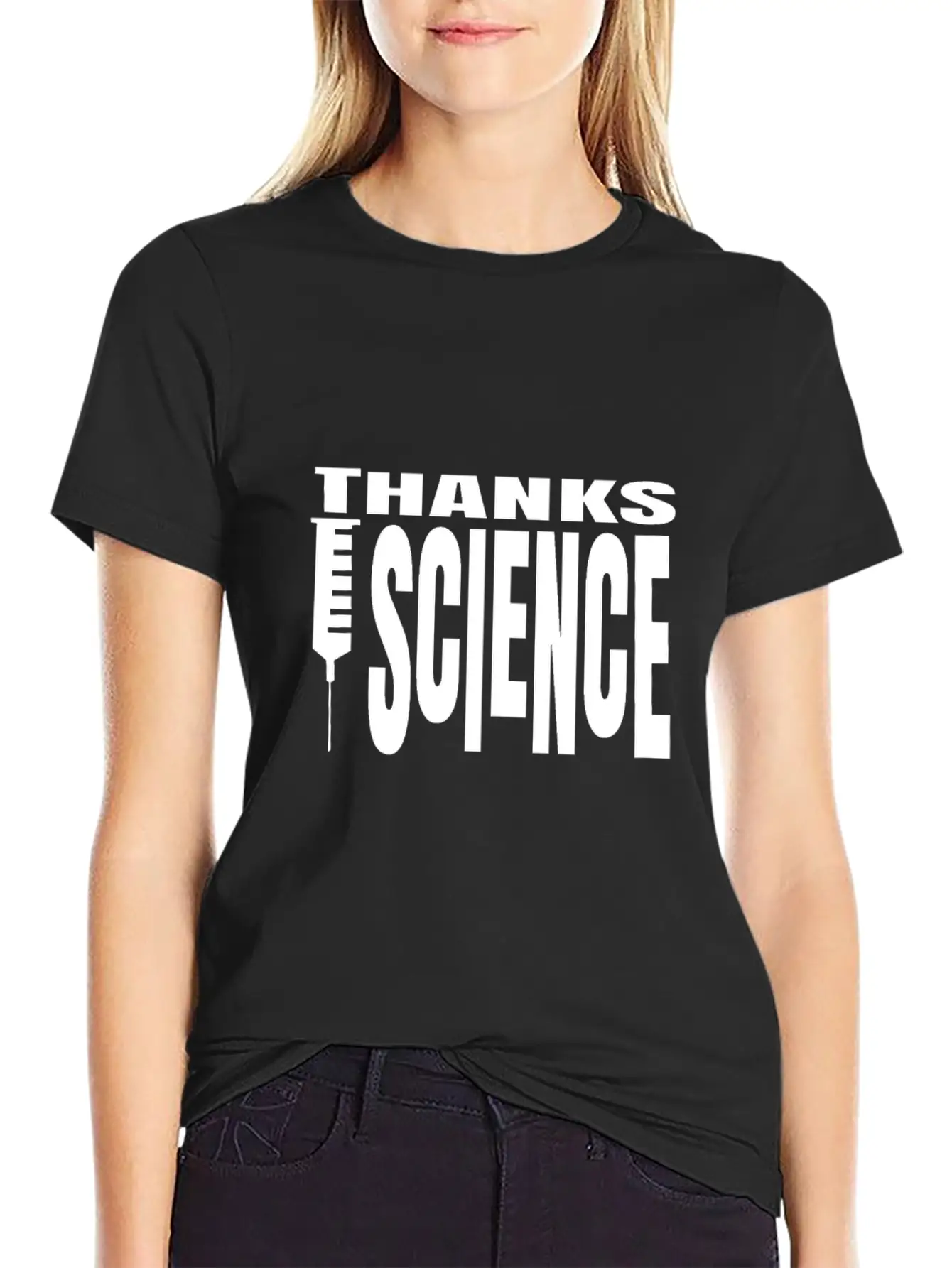 Vaccinate Syringes Science Cure Protection Unisex Casual T-Shirt – Clean Design For Daily Comfort