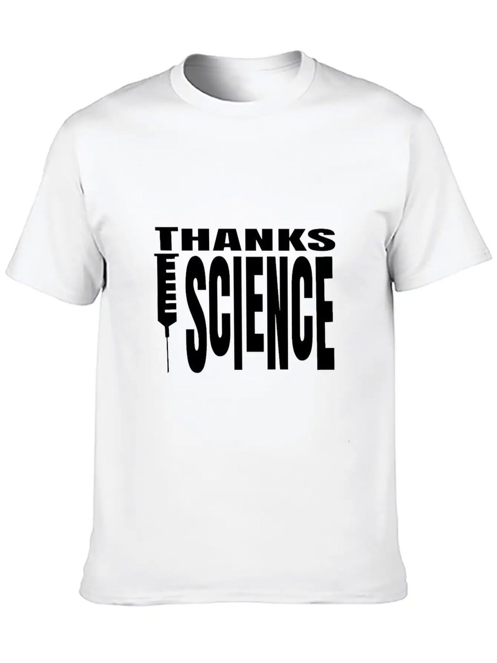 Vaccinate Syringes Science Cure Protection Unisex Casual T-Shirt – Clean Design For Daily Comfort