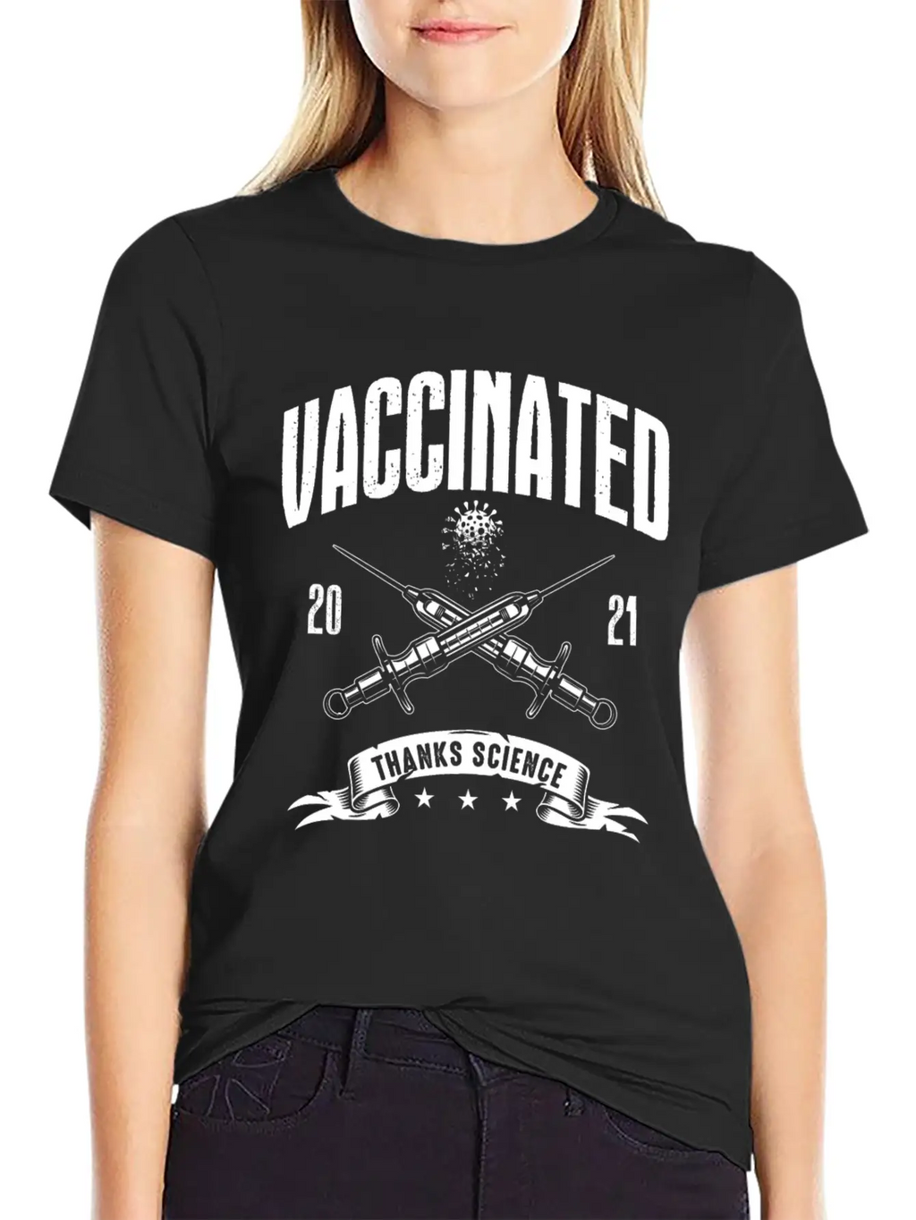Vaccinated 2021 Thank You Medicine Essential Cotton Tee For Daily Outfits – Unisex Style