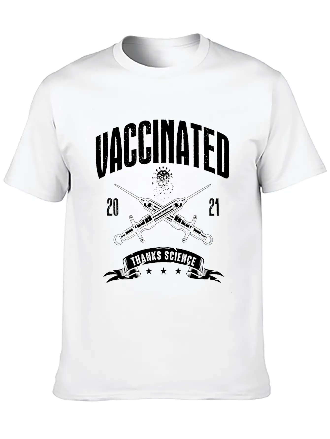 Vaccinated 2021 Thank You Medicine Essential Cotton Tee For Daily Outfits – Unisex Style