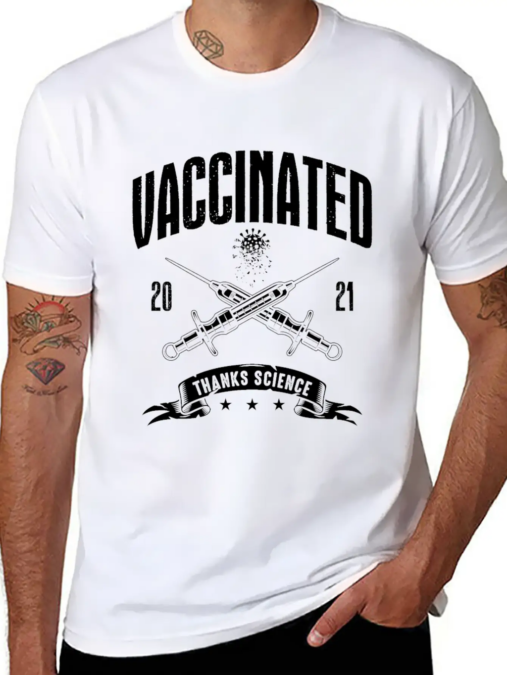 Vaccinated 2021 Thank You Medicine Essential Cotton Tee For Daily Outfits – Unisex Style