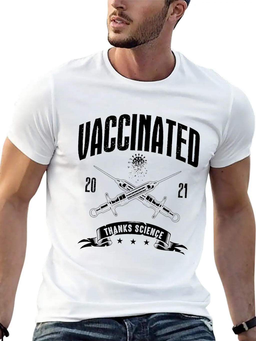 Vaccinated 2021 Thank You Medicine Essential Cotton Tee For Daily Outfits – Unisex Style