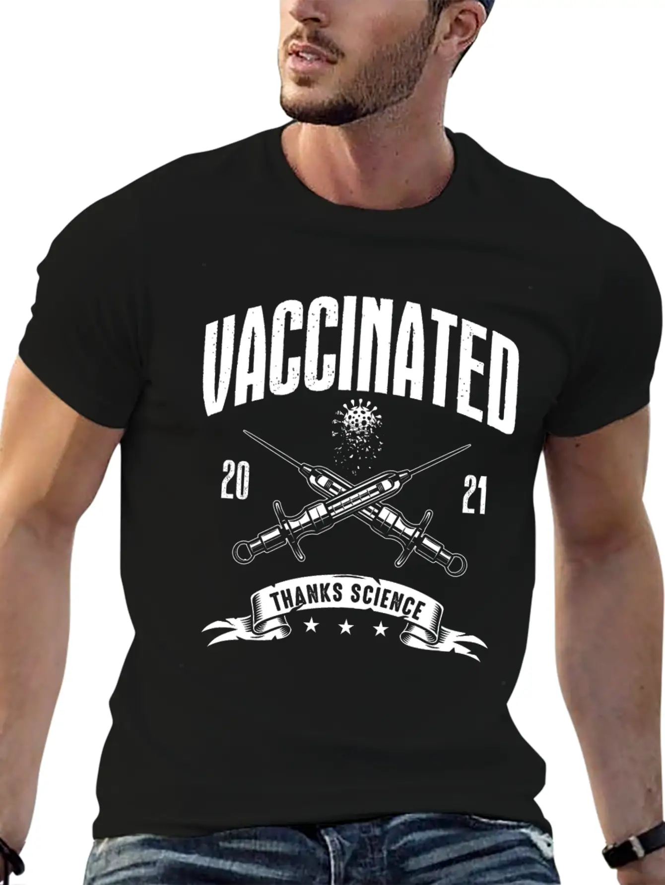 Vaccinated 2021 Thank You Medicine Essential Cotton Tee For Daily Outfits – Unisex Style