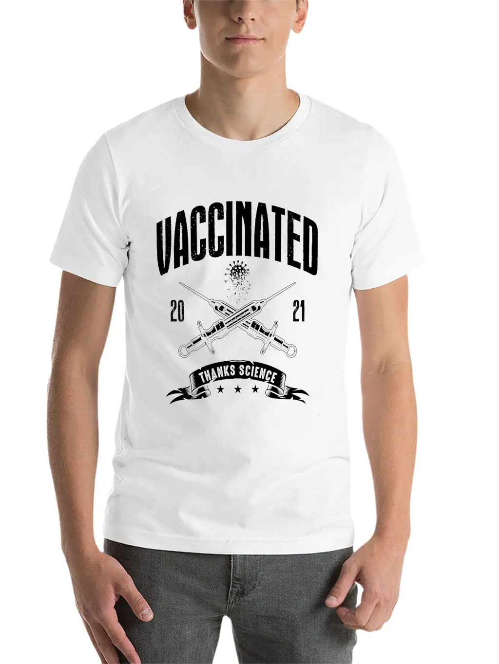 Vaccinated 2021 Thank You Medicine Essential Cotton Tee For Daily Outfits – Unisex Style