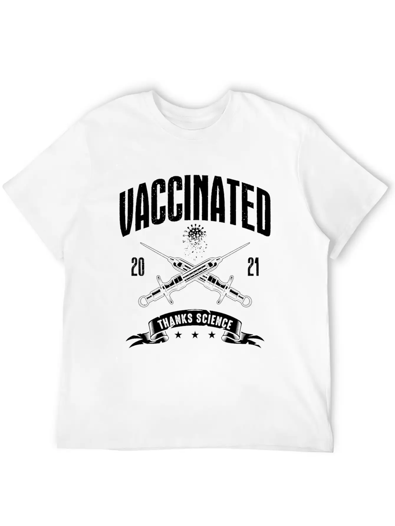 Vaccinated 2021 Thank You Medicine Essential Cotton Tee For Daily Outfits – Unisex Style