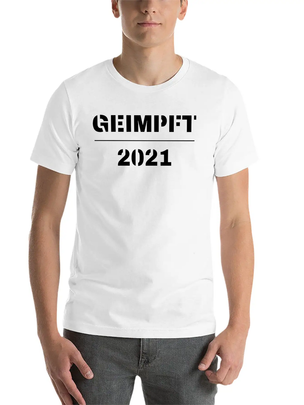 Vaccinated Geimpft 2021 Breathable Soft Cotton T-Shirt – Timeless Casual Look