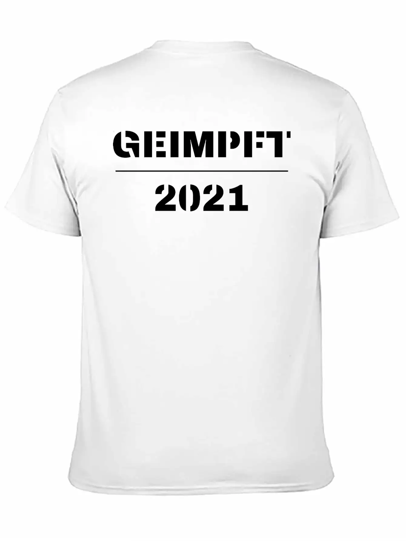 Vaccinated Geimpft 2021 Breathable Soft Cotton T-Shirt – Timeless Casual Look