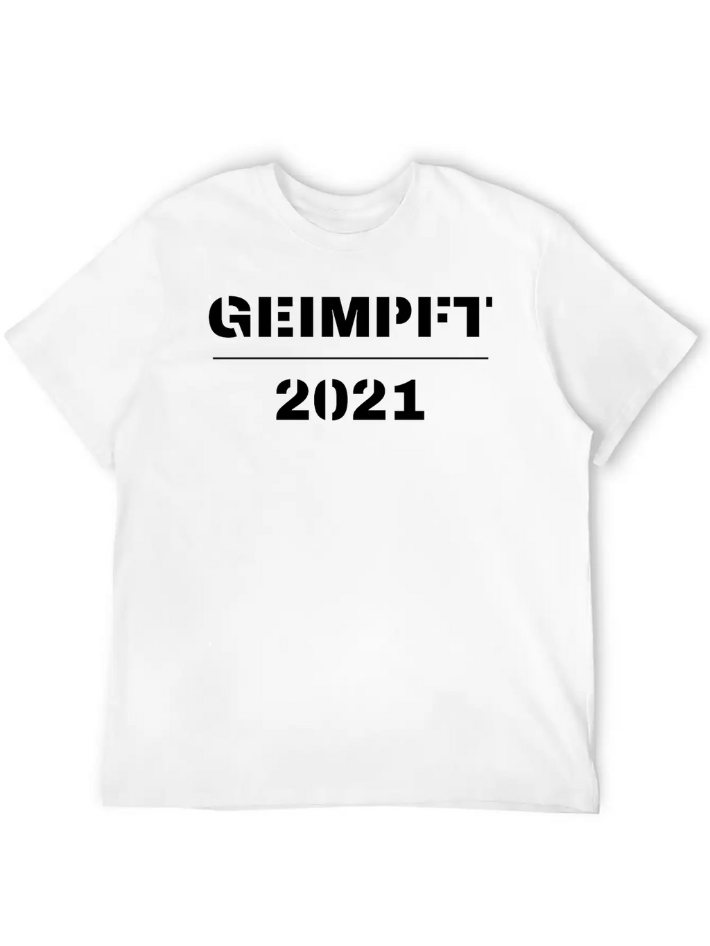 Vaccinated Geimpft 2021 Breathable Soft Cotton T-Shirt – Timeless Casual Look