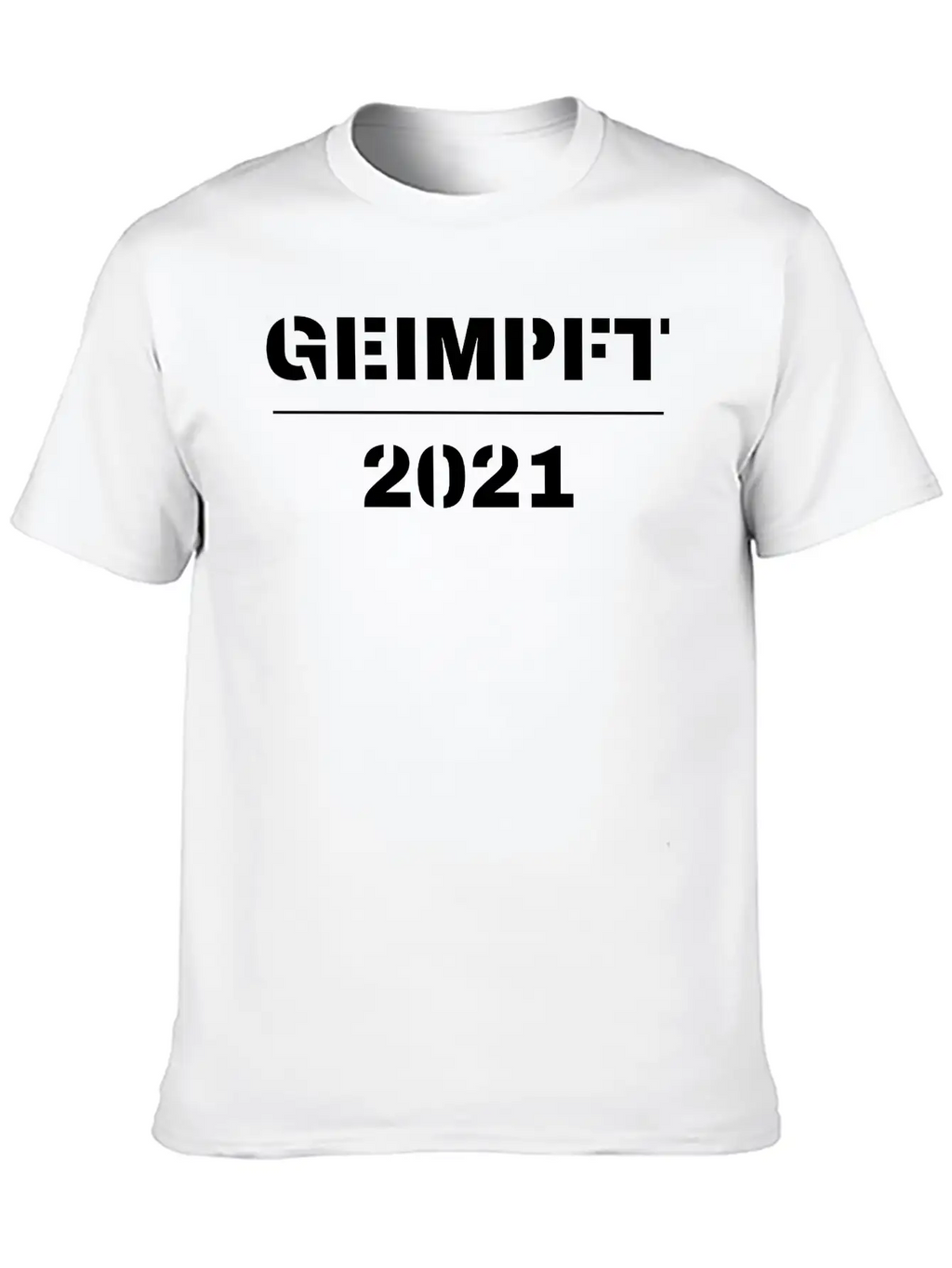 Vaccinated Geimpft 2021 Breathable Soft Cotton T-Shirt – Timeless Casual Look