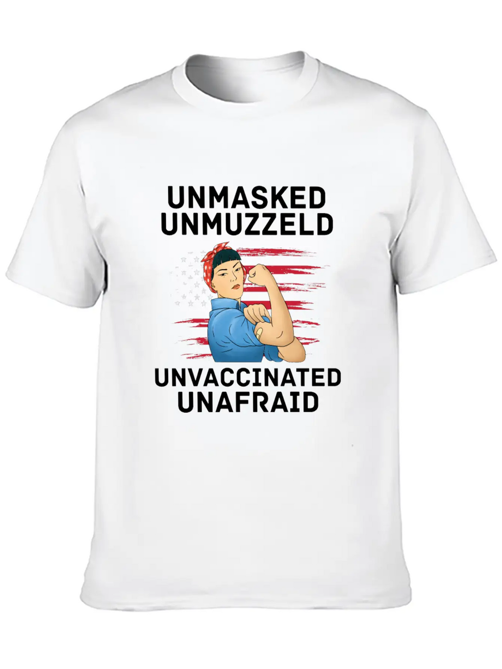 Vaccination Vax Anti Vaccine Unmasked American Unisex Casual T-Shirt – Clean Design For Daily Comfort