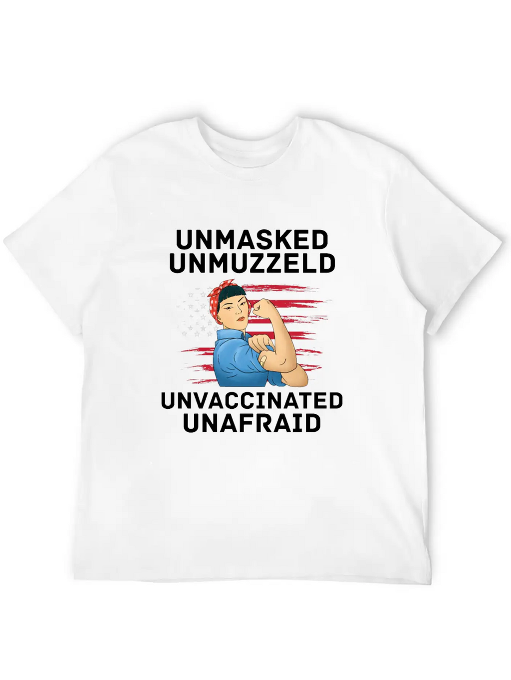 Vaccination Vax Anti Vaccine Unmasked American Unisex Casual T-Shirt – Clean Design For Daily Comfort