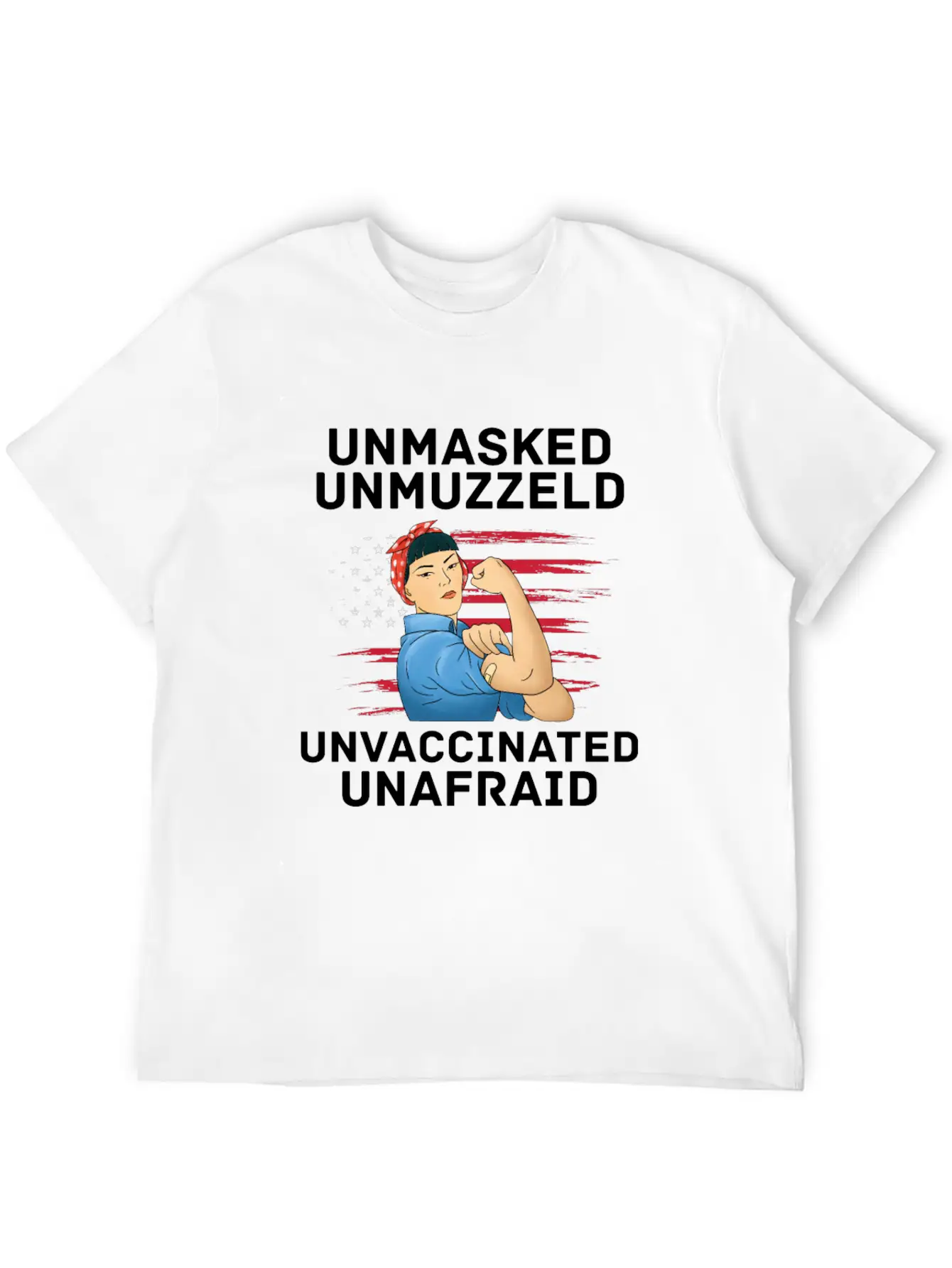 Vaccination Vax Anti Vaccine Unmasked American Unisex Casual T-Shirt – Clean Design For Daily Comfort