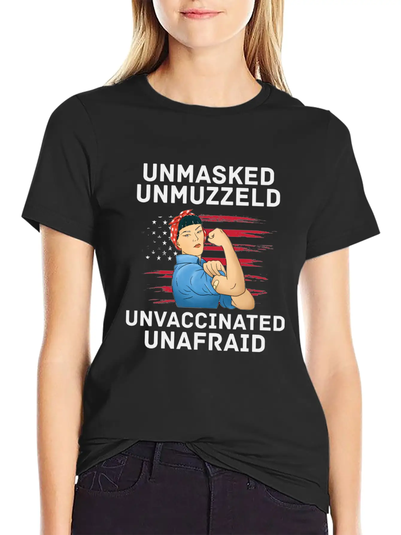 Vaccination Vax Anti Vaccine Unmasked American Unisex Casual T-Shirt – Clean Design For Daily Comfort