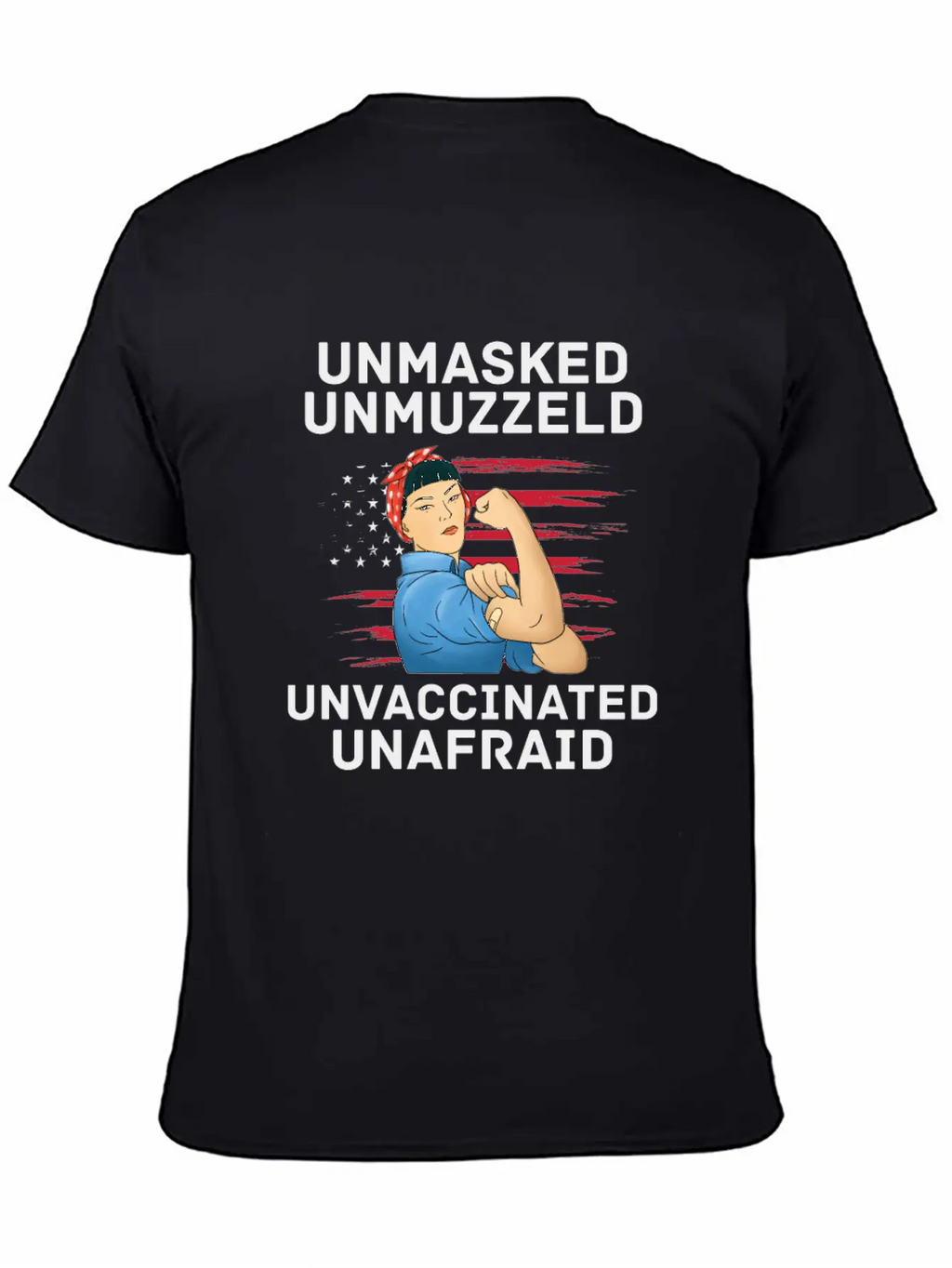 Vaccination Vax Anti Vaccine Unmasked American Unisex Casual T-Shirt – Clean Design For Daily Comfort