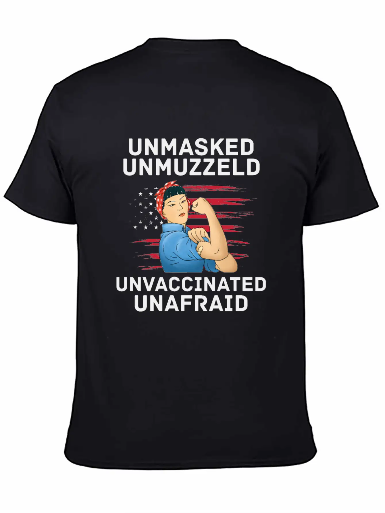 Vaccination Vax Anti Vaccine Unmasked American Unisex Casual T-Shirt – Clean Design For Daily Comfort
