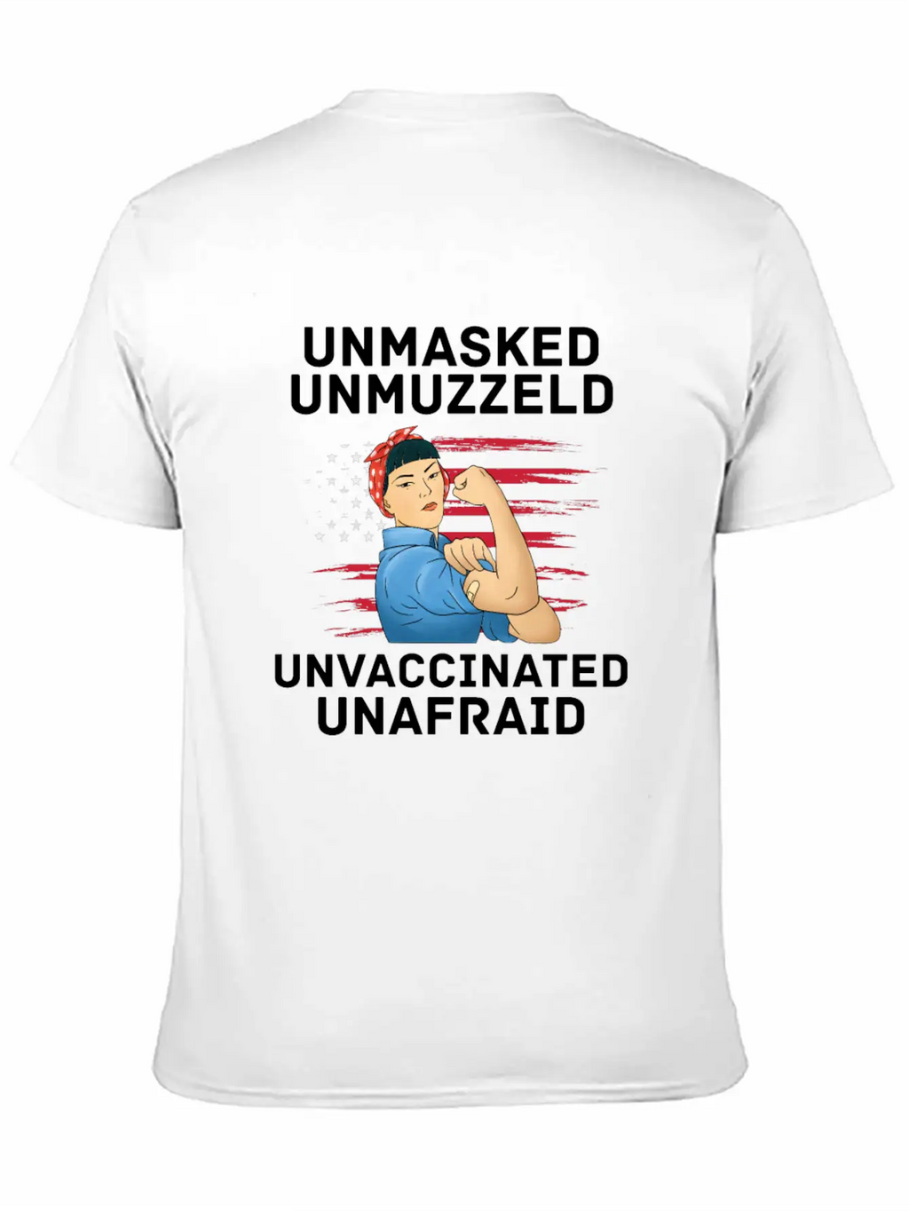 Vaccination Vax Anti Vaccine Unmasked American Unisex Casual T-Shirt – Clean Design For Daily Comfort