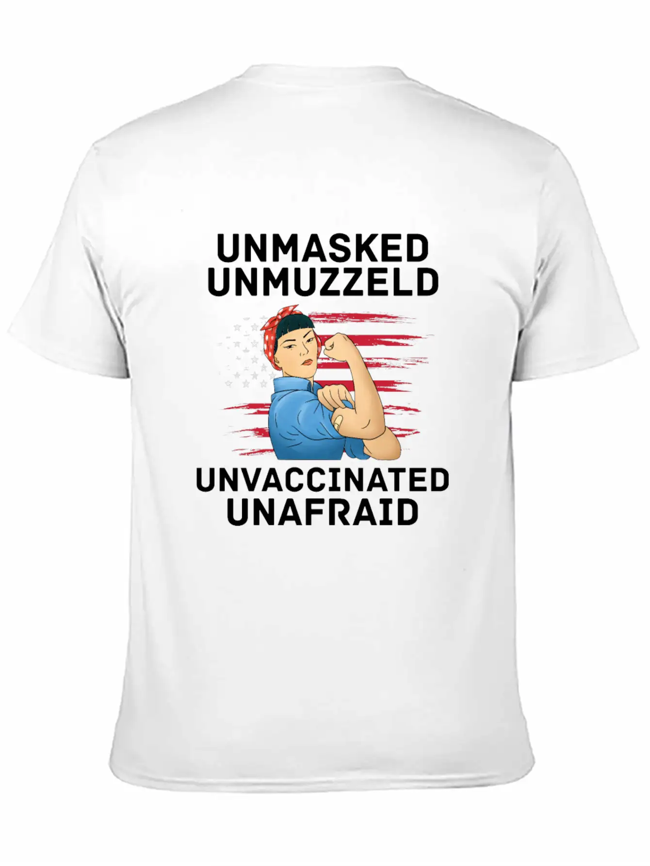 Vaccination Vax Anti Vaccine Unmasked American Unisex Casual T-Shirt – Clean Design For Daily Comfort
