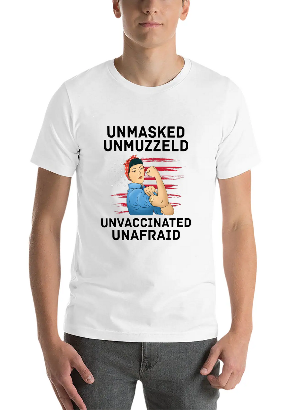 Vaccination Vax Anti Vaccine Unmasked American Unisex Casual T-Shirt – Clean Design For Daily Comfort
