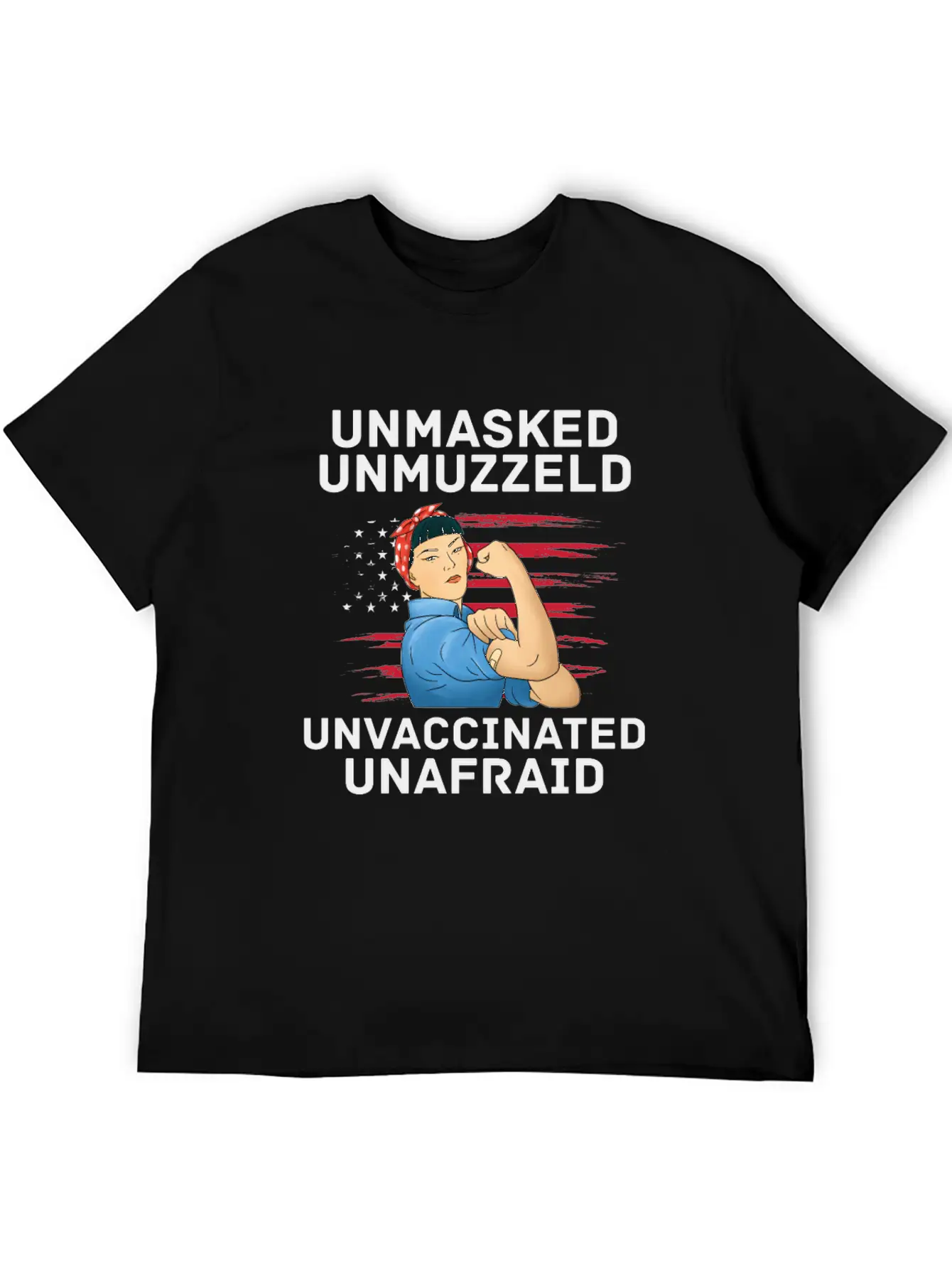 Vaccination Vax Anti Vaccine Unmasked American Unisex Casual T-Shirt – Clean Design For Daily Comfort