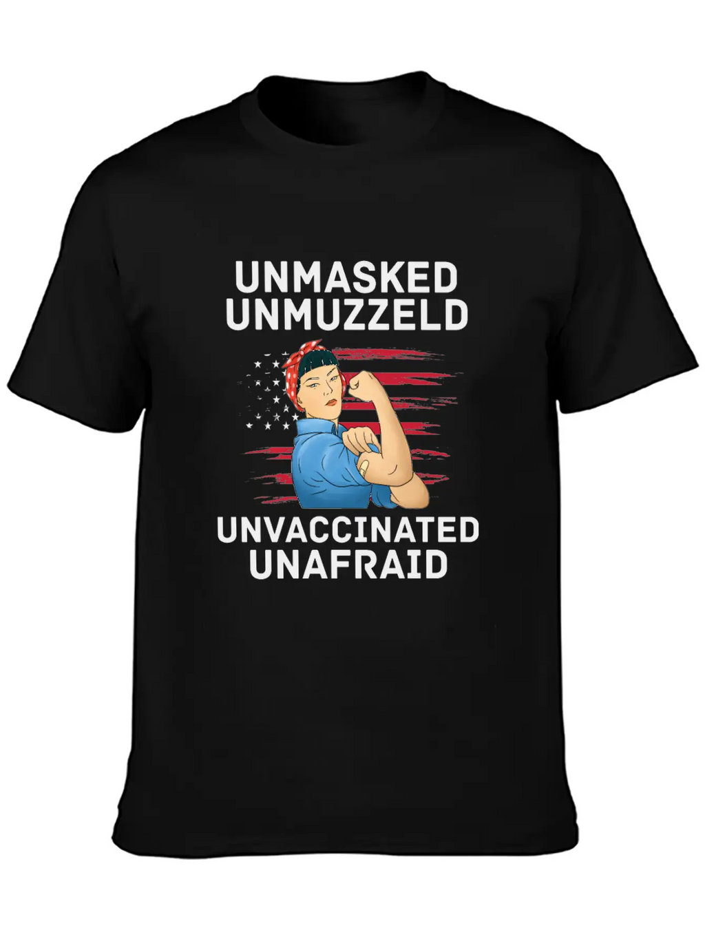 Vaccination Vax Anti Vaccine Unmasked American Unisex Casual T-Shirt – Clean Design For Daily Comfort