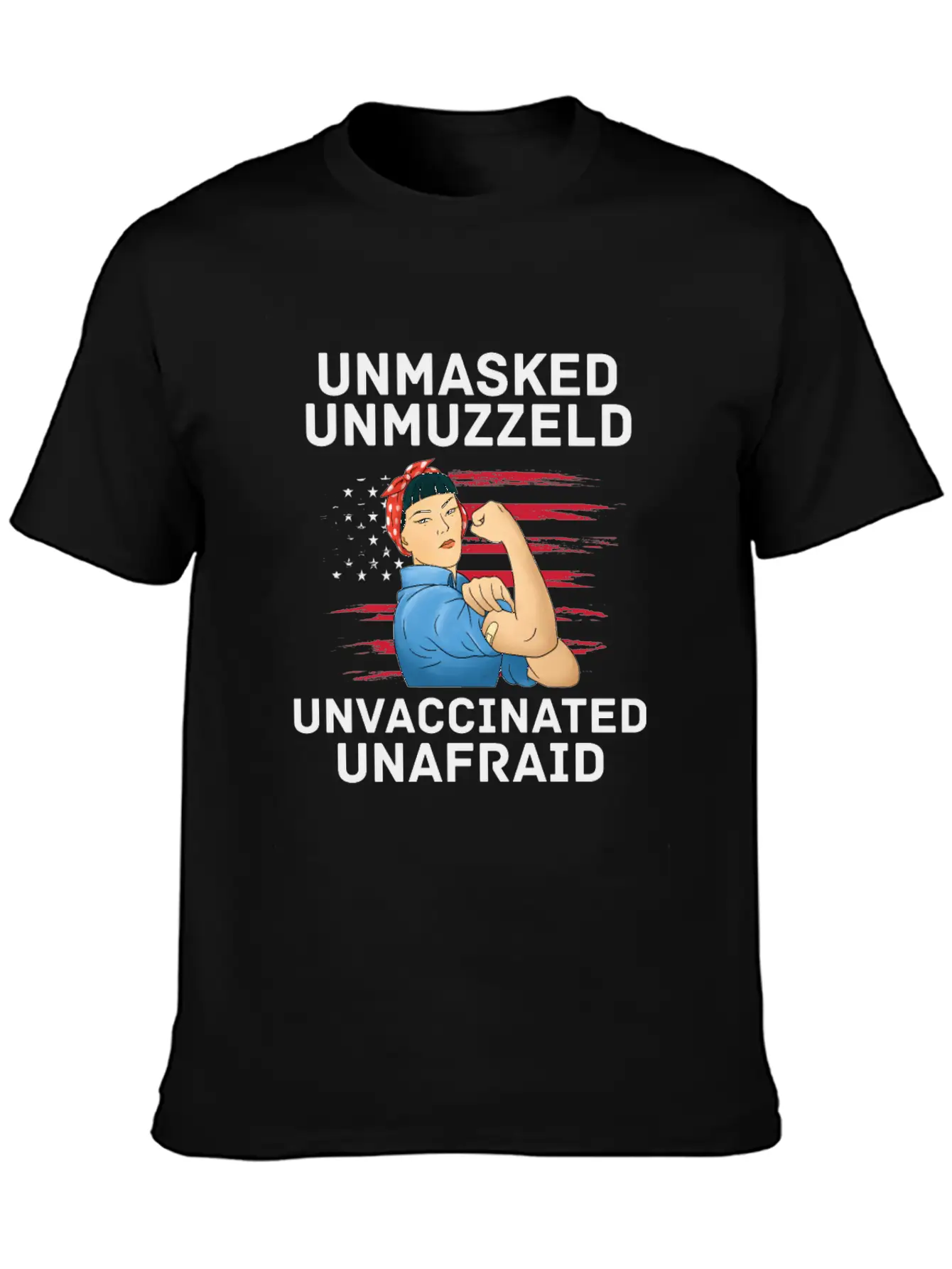 Vaccination Vax Anti Vaccine Unmasked American Unisex Casual T-Shirt – Clean Design For Daily Comfort