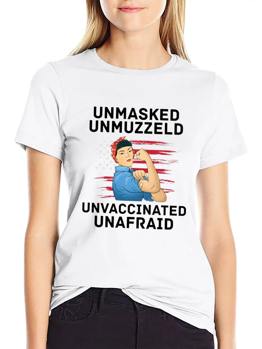 Vaccination Vax Anti Vaccine Unmasked American Unisex Casual T-Shirt – Clean Design For Daily Comfort