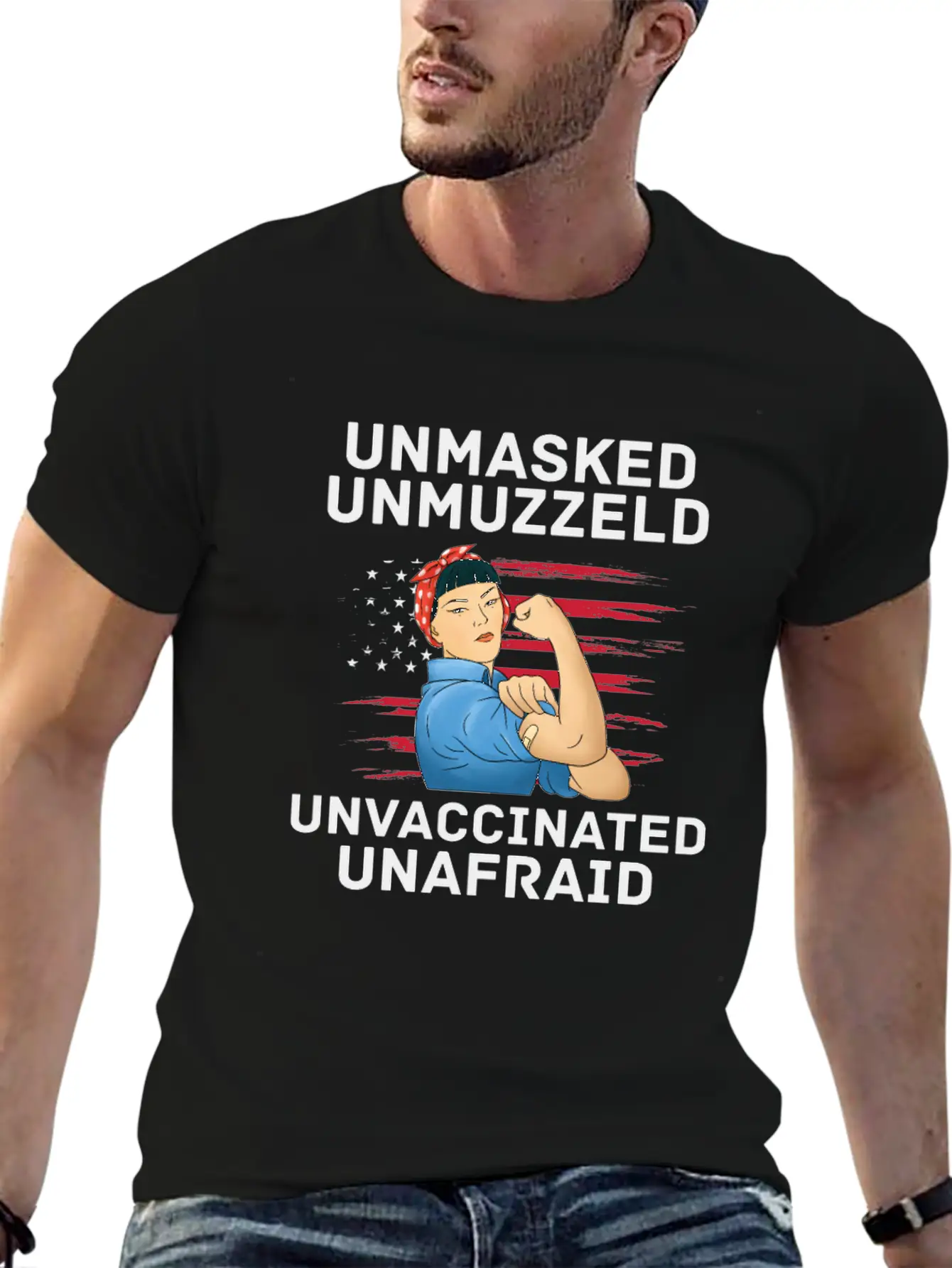 Vaccination Vax Anti Vaccine Unmasked American Unisex Casual T-Shirt – Clean Design For Daily Comfort