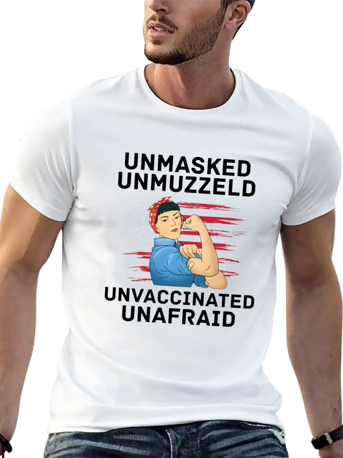 Vaccination Vax Anti Vaccine Unmasked American Unisex Casual T-Shirt – Clean Design For Daily Comfort