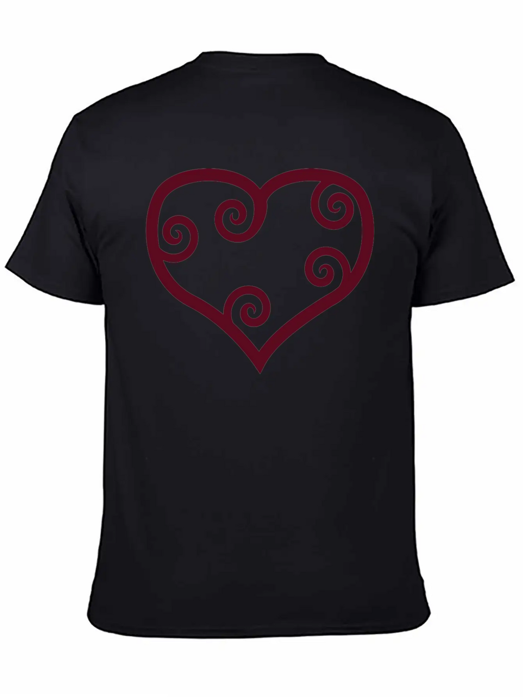 Valentine Red Maori Heart Unisex Casual T-Shirt – Clean Design For Daily Comfort