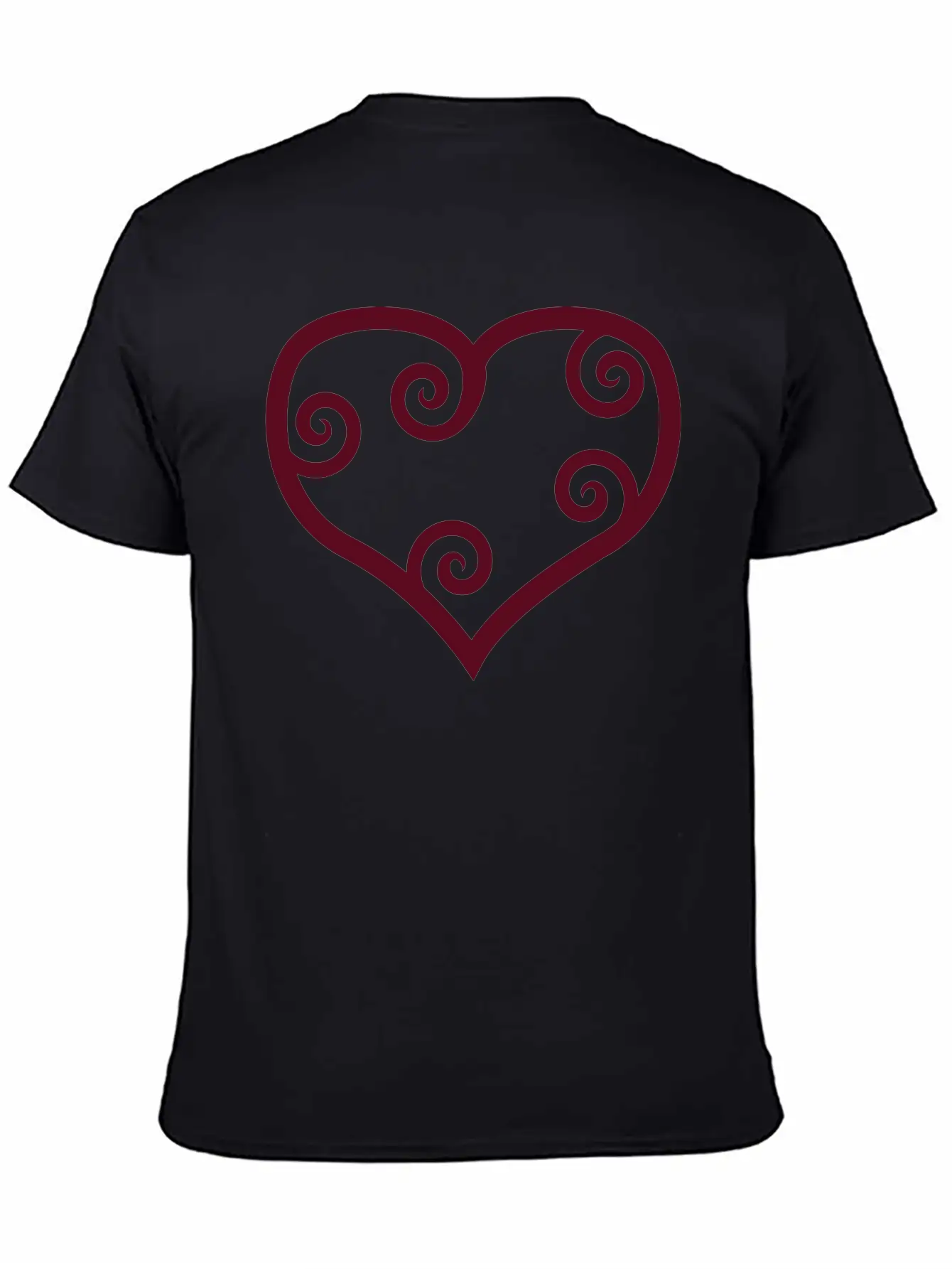 Valentine Red Maori Heart Unisex Casual T-Shirt – Clean Design For Daily Comfort