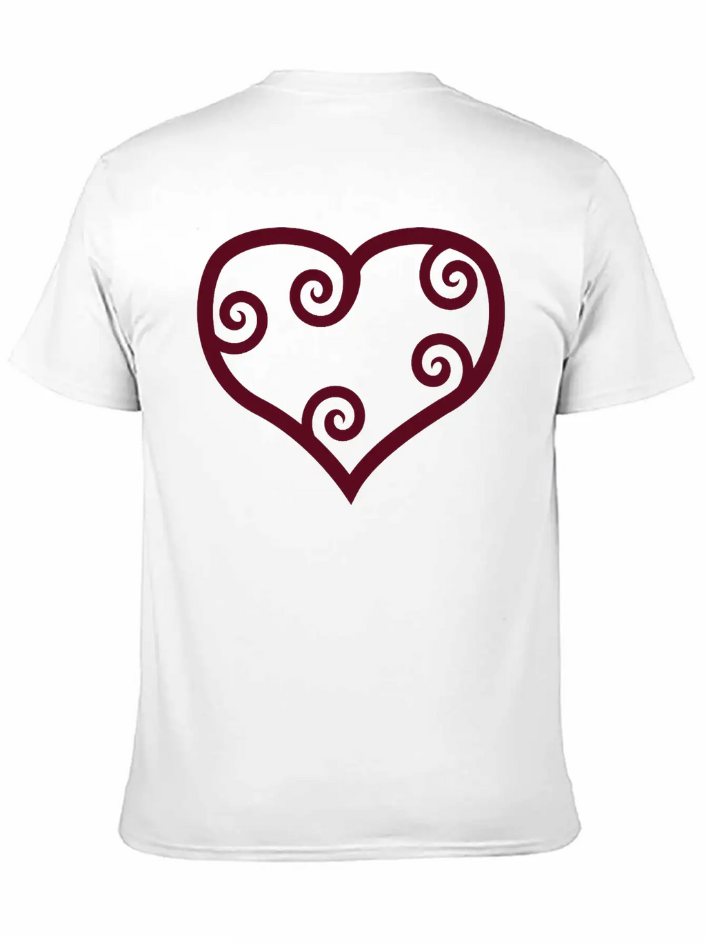 Valentine Red Maori Heart Unisex Casual T-Shirt – Clean Design For Daily Comfort