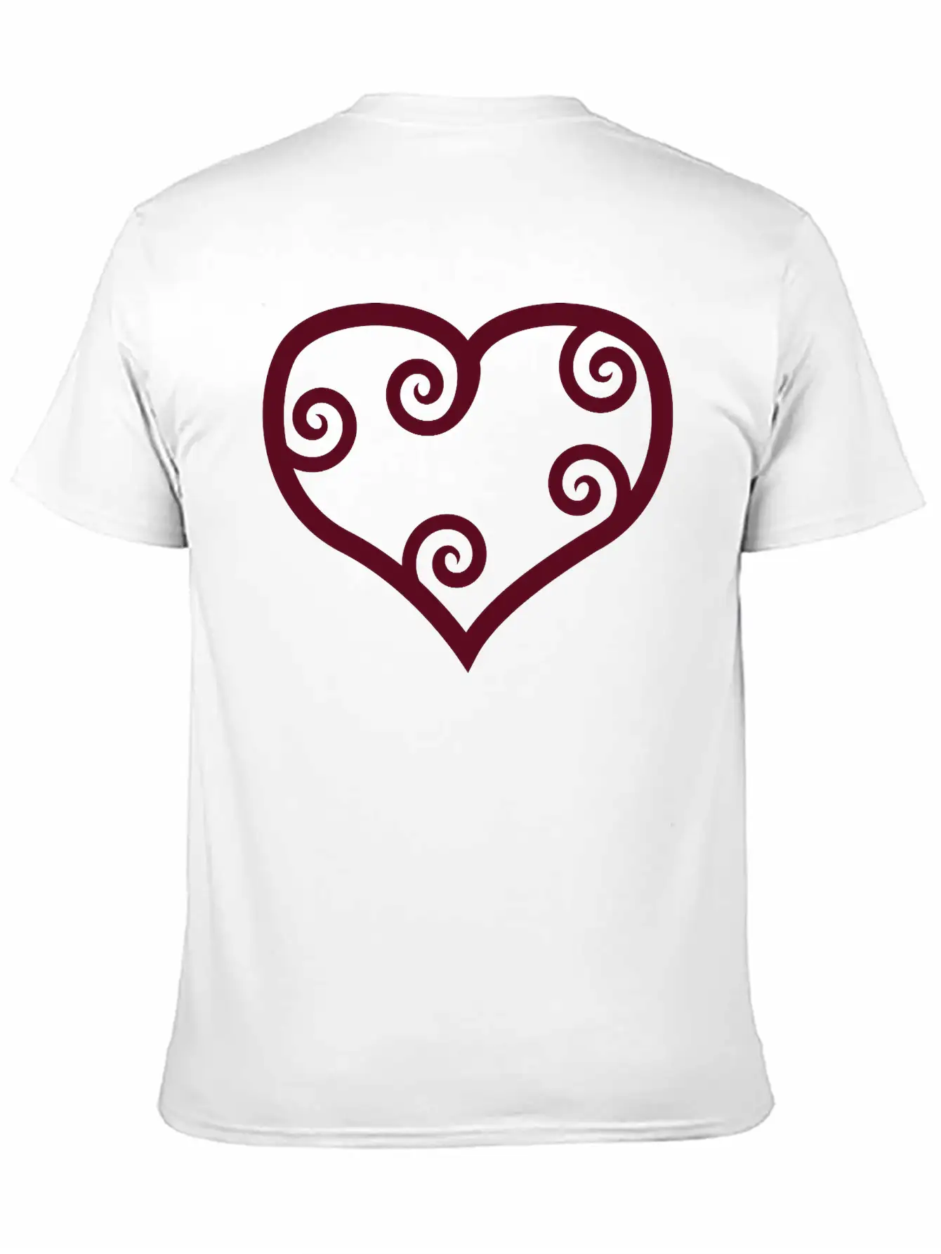 Valentine Red Maori Heart Unisex Casual T-Shirt – Clean Design For Daily Comfort