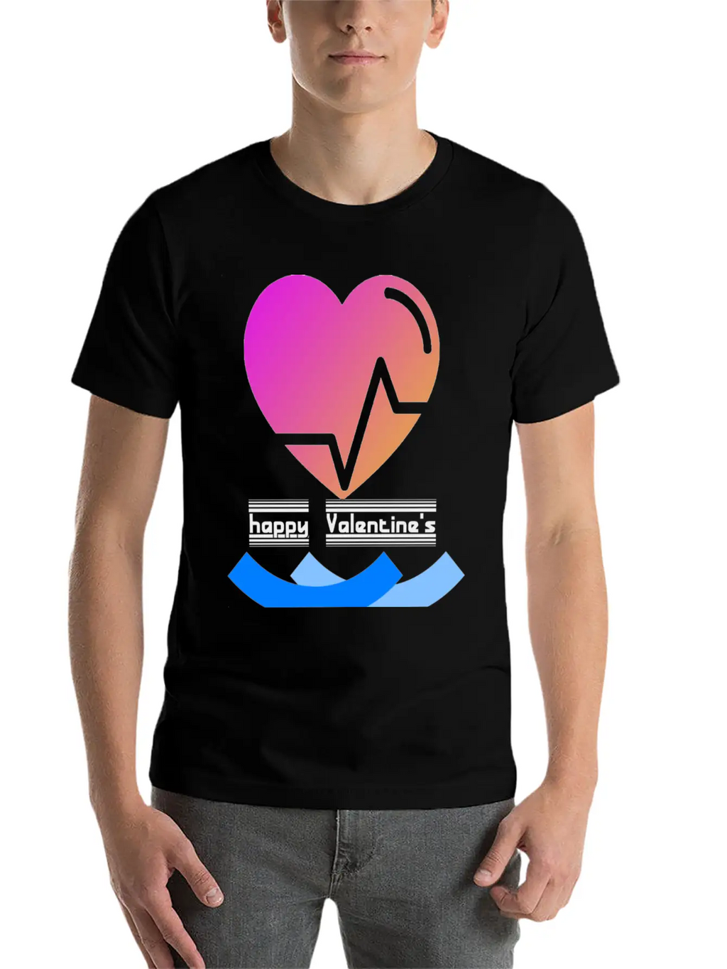Valentine's Day Happy Valentine's Day Casual Graphic T-Shirt – Simple And Comfortable Daily Wear