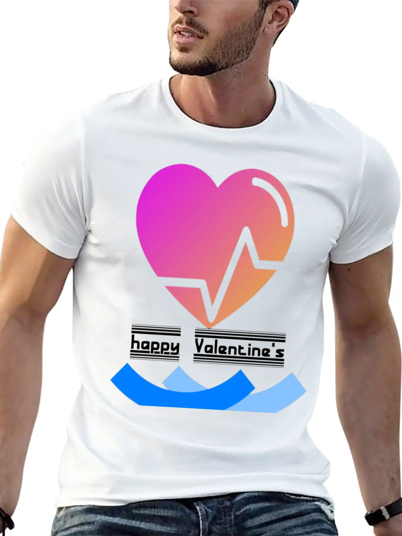 Valentine's Day Happy Valentine's Day Casual Graphic T-Shirt – Simple And Comfortable Daily Wear