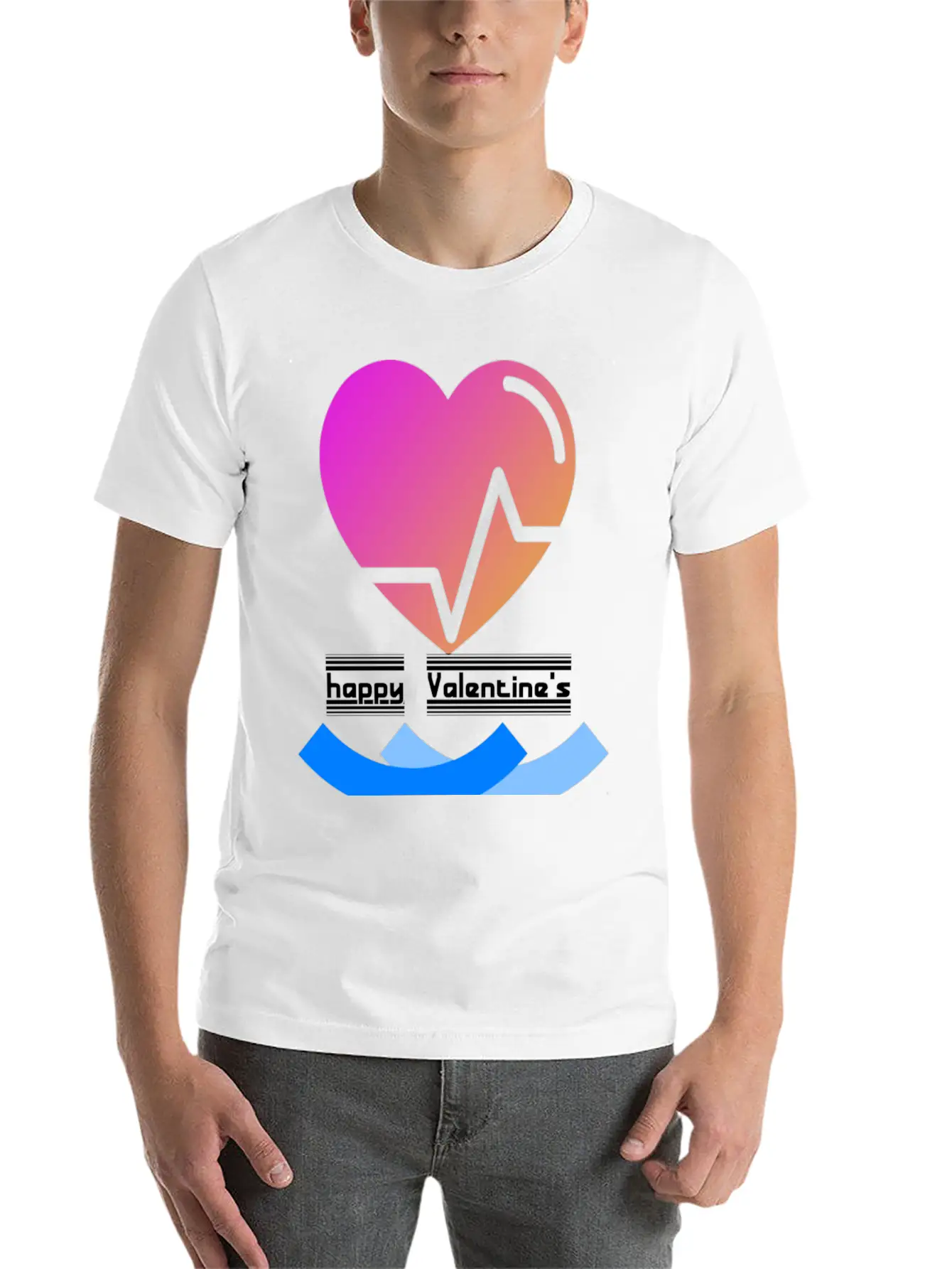 Valentine's Day Happy Valentine's Day Casual Graphic T-Shirt – Simple And Comfortable Daily Wear
